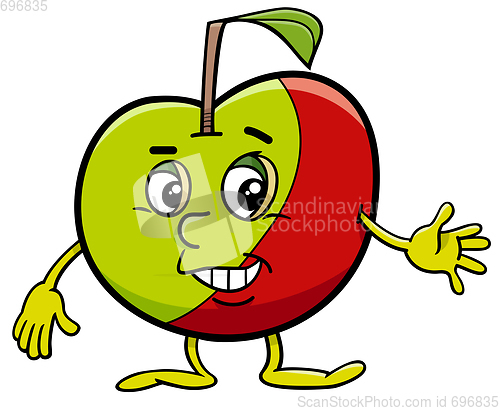 Image of apple cartoon character