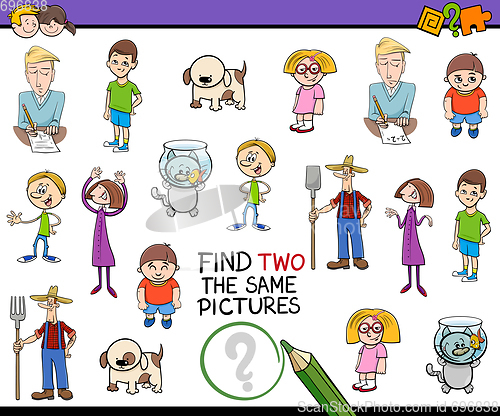 Image of find identical pictures game