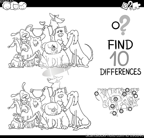 Image of difference game for coloring