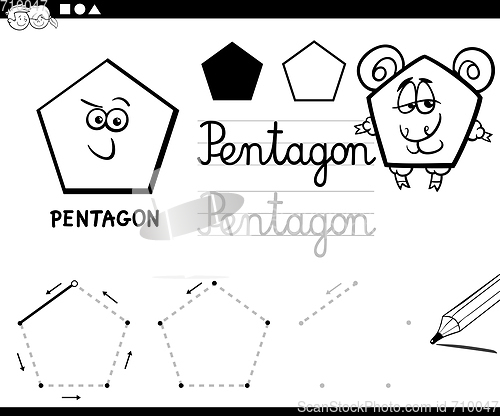 Image of cartoon basic geometric shapes