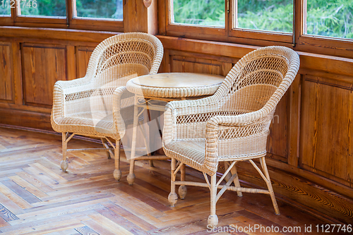 Image of Old wicker chairs