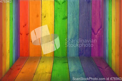 Image of multicolored decorative boards