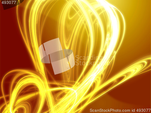 Image of Wavy glowing colors