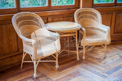 Image of Old wicker chairs