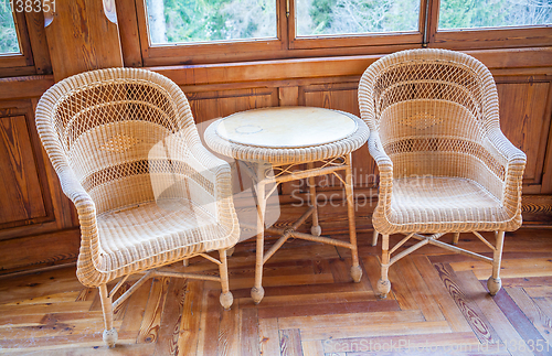 Image of Old wicker chairs