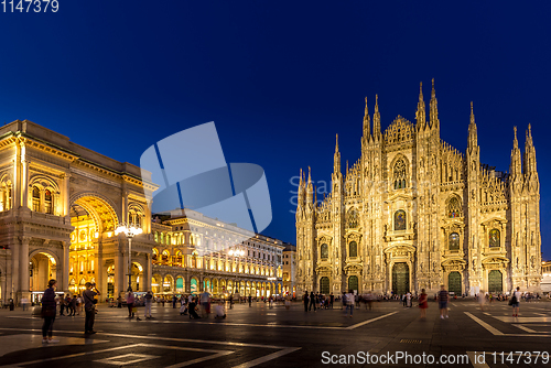 Image of Milan Cathedral and Piazza Duomo