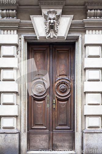Image of Mysterious wooden door
