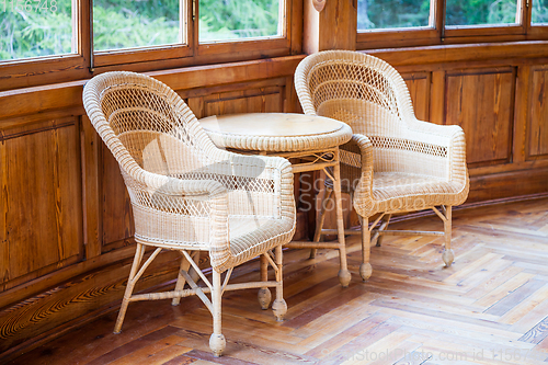 Image of Old wicker chairs