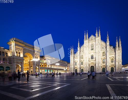Image of Milan Cathedral and Piazza Duomo