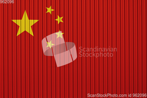 Image of Textured flag of China in nice colors