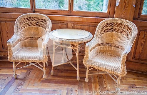 Image of Old wicker chairs