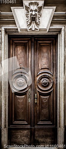 Image of Mysterious wooden door