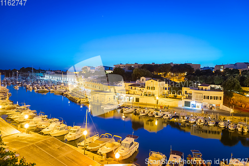 Image of Ciutadella Harbour in Menorca, Spain