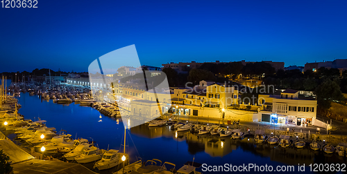 Image of Ciutadella Harbour in Menorca, Spain