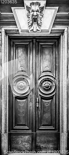 Image of Mysterious wooden door