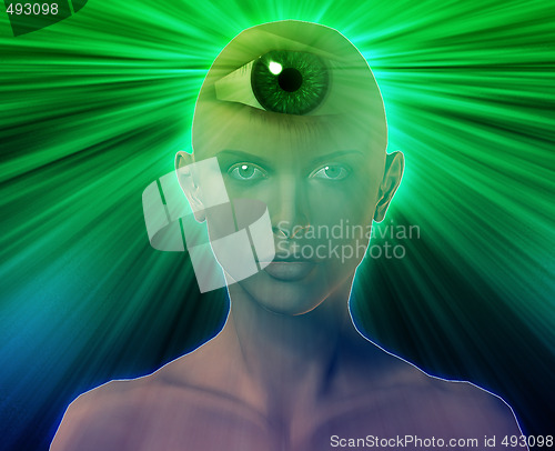 Image of Third eye woman