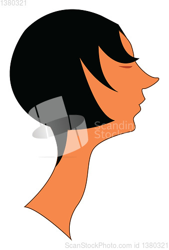 Image of A long neck vector or color illustration