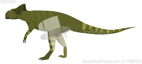 Image of A microceratus dinosaur, vector or color illustration.
