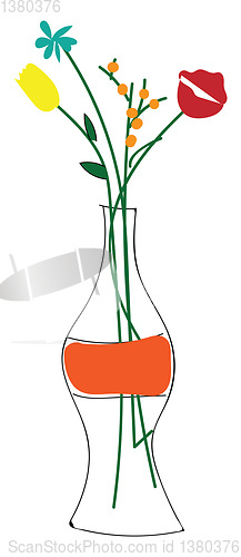 Image of Flowers in bottle 