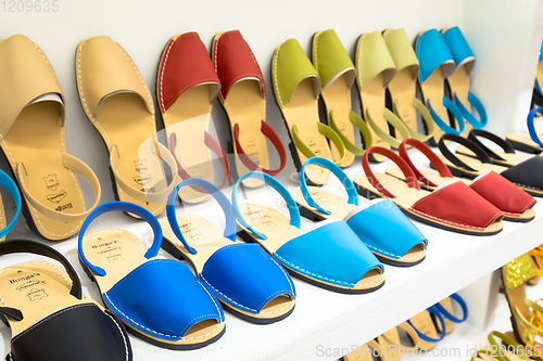 Image of Shopping for Avarca (Menorca sandals)
