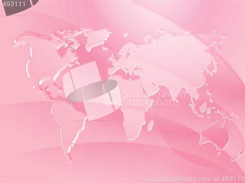 Image of Embossed metal map