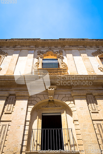 Image of NOTO, ITALY - traditional window design in the monastery close t