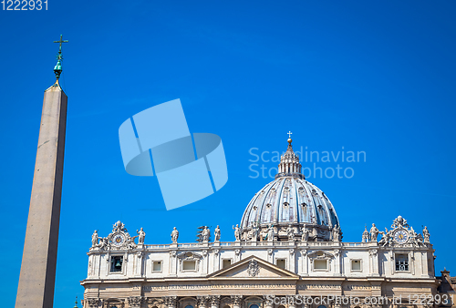 Image of Saint Peter Basilica Dome in Vatican