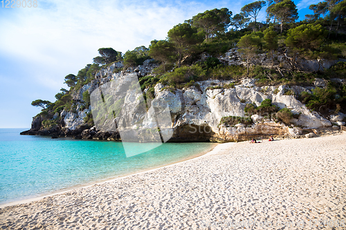 Image of Cala en Turqueta (Turqueta Beach) in Menorca, Spain