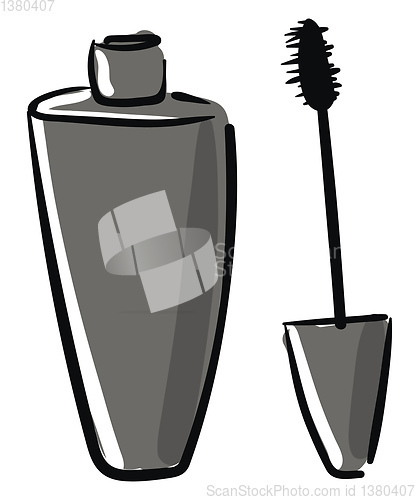 Image of Black mascara vector or color illustration