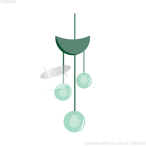 Image of Small chandelier vector or color illustration