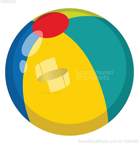 Image of Toy ball, vector or color illustration.