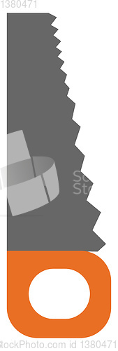 Image of Saw, vector or color illustration.