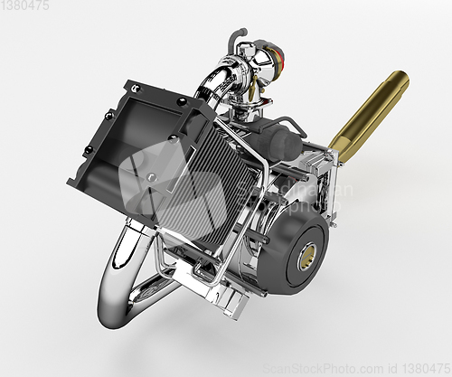 Image of An engine vector or color illustration