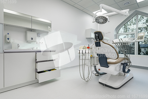 Image of Interior of dentistry medical office, special equipment