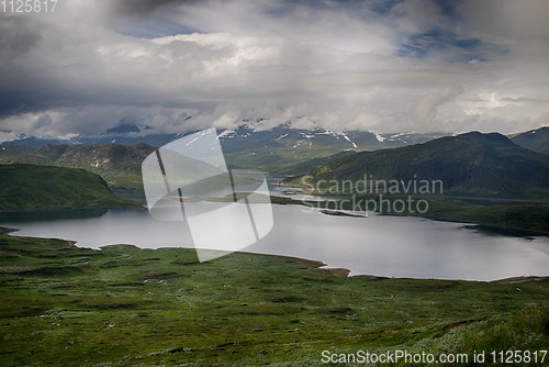 Image of Mountain nature landscape in Morway summer