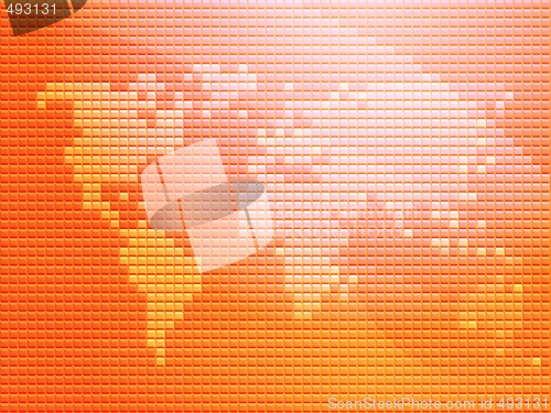Image of World map mosaic