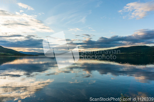 Image of Romantic lake landscape in europe