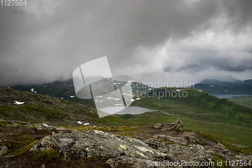 Image of Mountain nature landscape in Morway summer