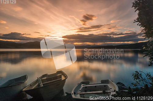Image of Romantic lake landscape in europe