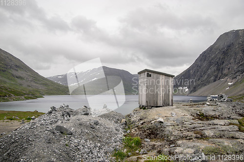 Image of Dramatic mountain landscape in Scandinavia