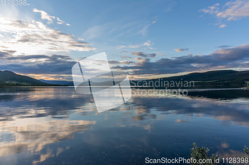 Image of Romantic lake landscape in europe