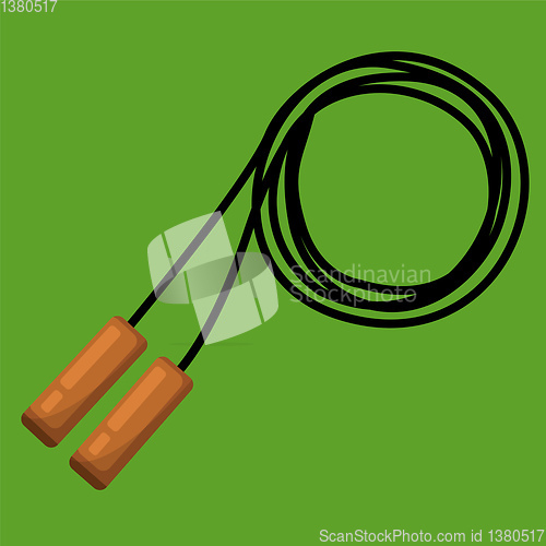 Image of skipping Rope vector color illustration.