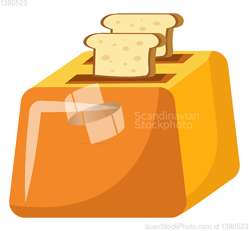Image of Toaster vector color illustration.