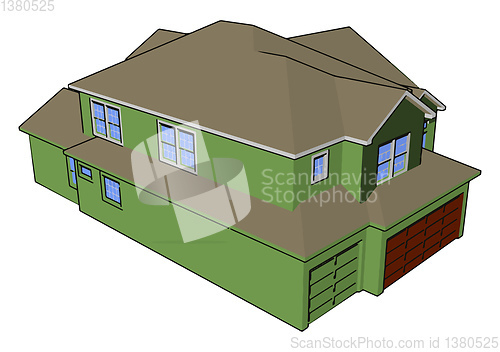 Image of House as a shelter vector or color illustration