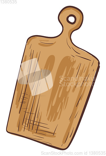 Image of Wooden cutting board ector illustration 