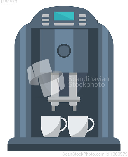 Image of Image of coffee machine - coffeemaker, vector or color illustrat