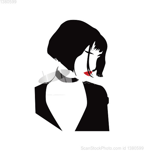 Image of Portrait of Matilda vector or color illustration