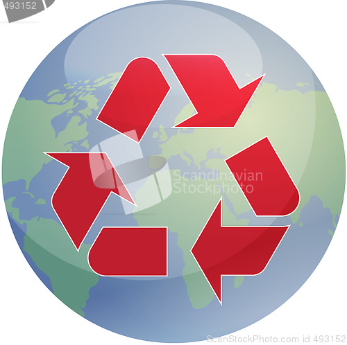 Image of Recycling eco symbol