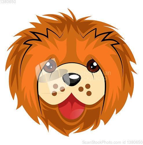 Image of Chow Chow illustration vector on white background