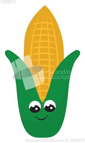 Image of Image of corn pop, vector or color illustration.